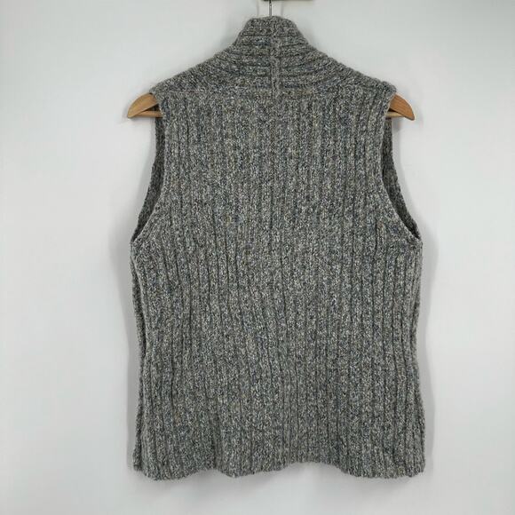 Alps Sweater Vest Womens Small Alpaca Ribbed One Button - Picture 4 of 8